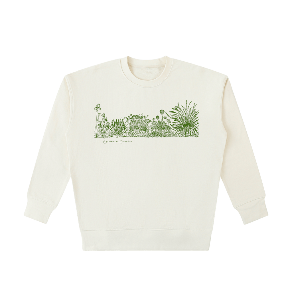 Garden Scene Heavyweight Cotton Sweatshirt