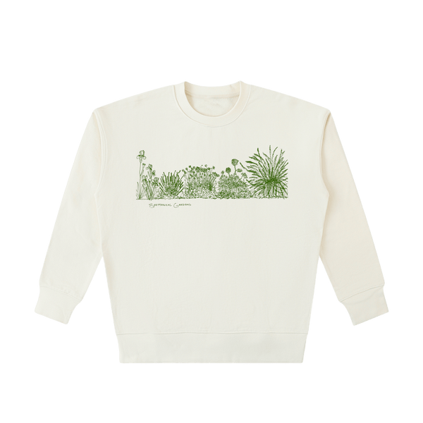 Garden Scene Heavyweight Cotton Sweatshirt