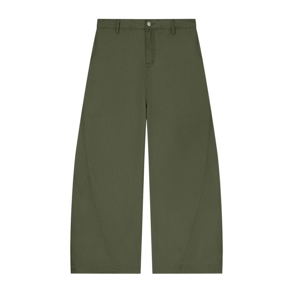 Barrel Leg Chino Forest Green