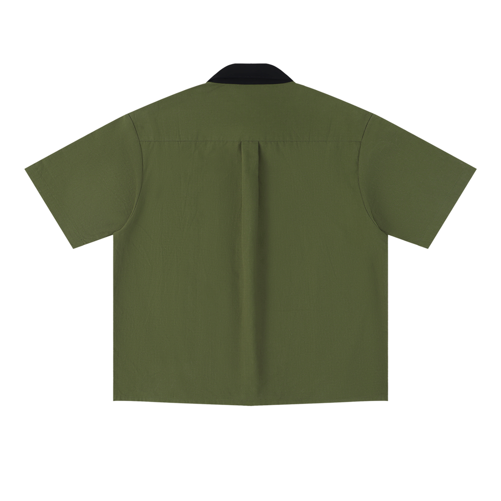 Color Block Short Sleeve Workshirt