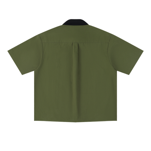Color Block Short Sleeve Workshirt