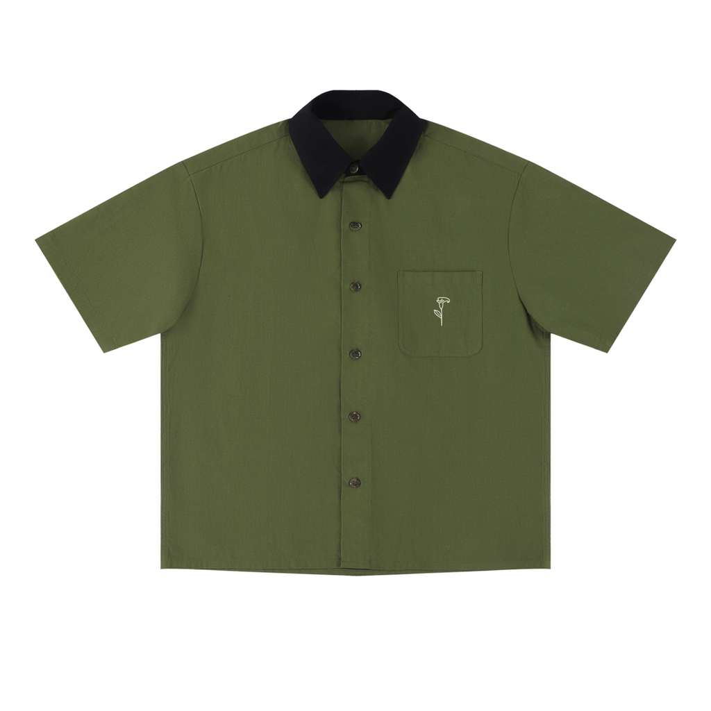 Color Block Short Sleeve Workshirt
