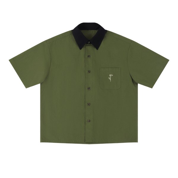 Color Block Short Sleeve Workshirt