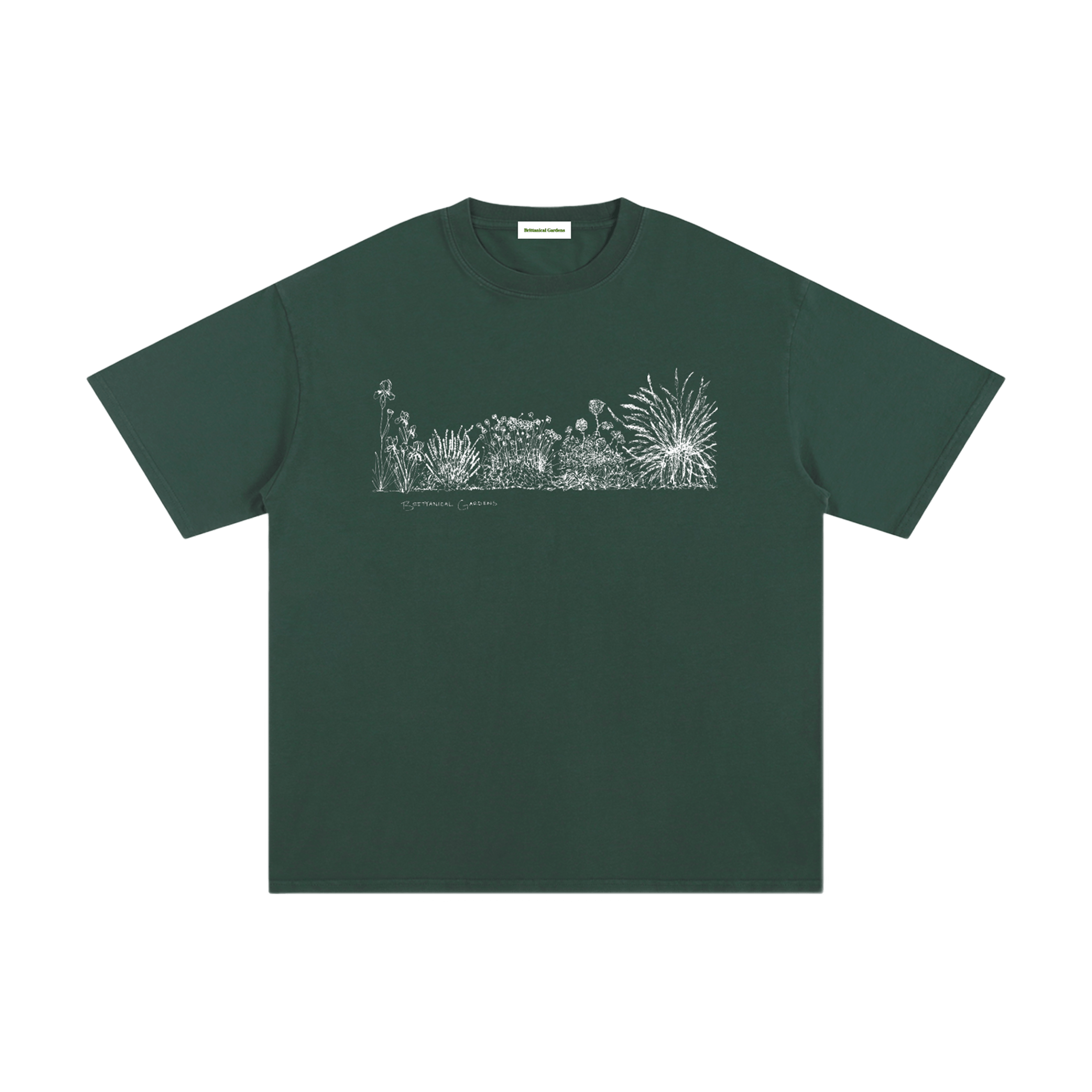 Garden Scene Tee Evergreen