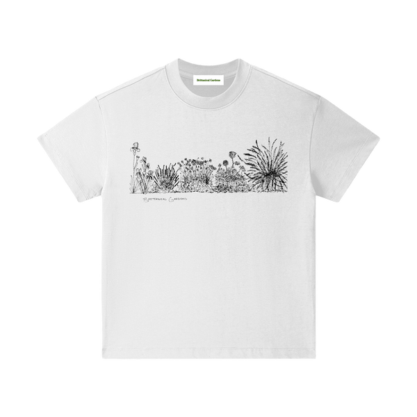 Garden Scene Tee White