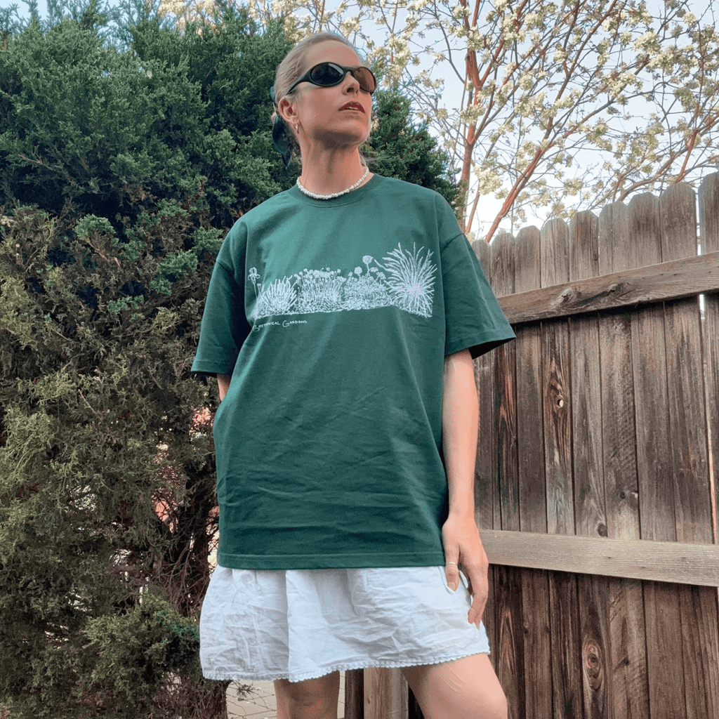 Garden Scene Tee Evergreen