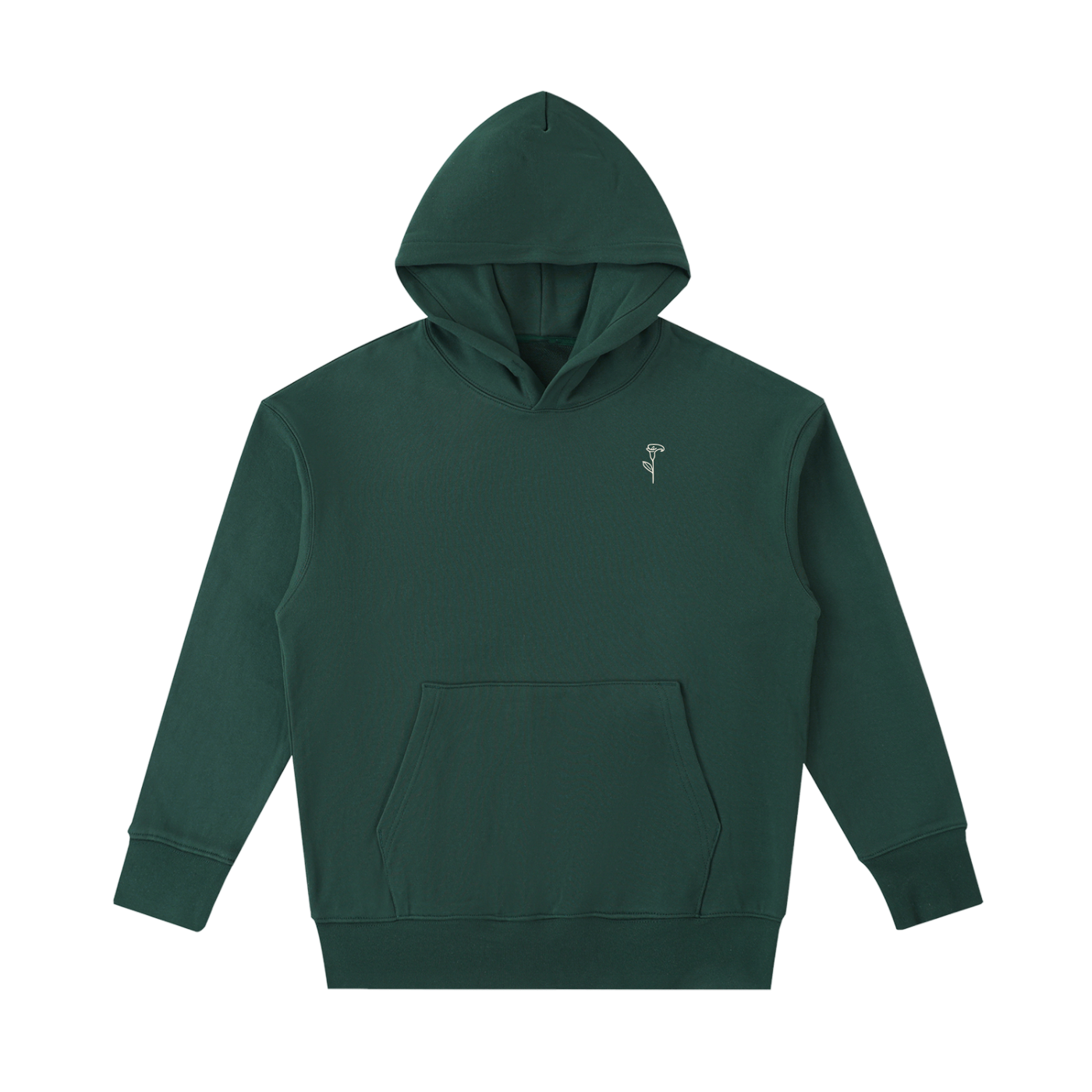 Uniform Heavyweight Cotton Hoodie Retro Green