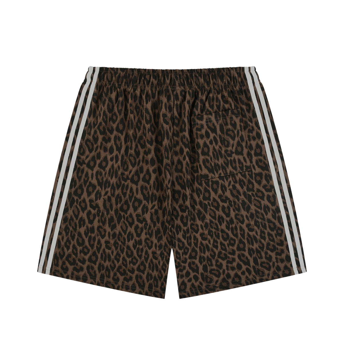 Heavyweight Cotton Leopard Drawstring Shorts