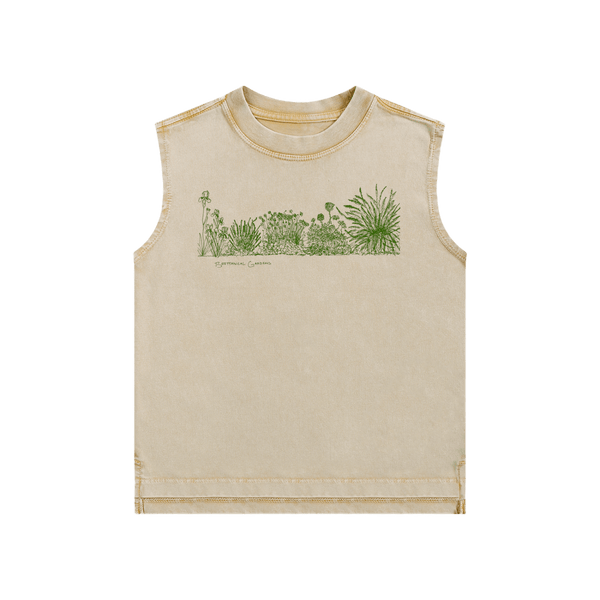 Kids' Garden Scene Soft Washed Tank Top