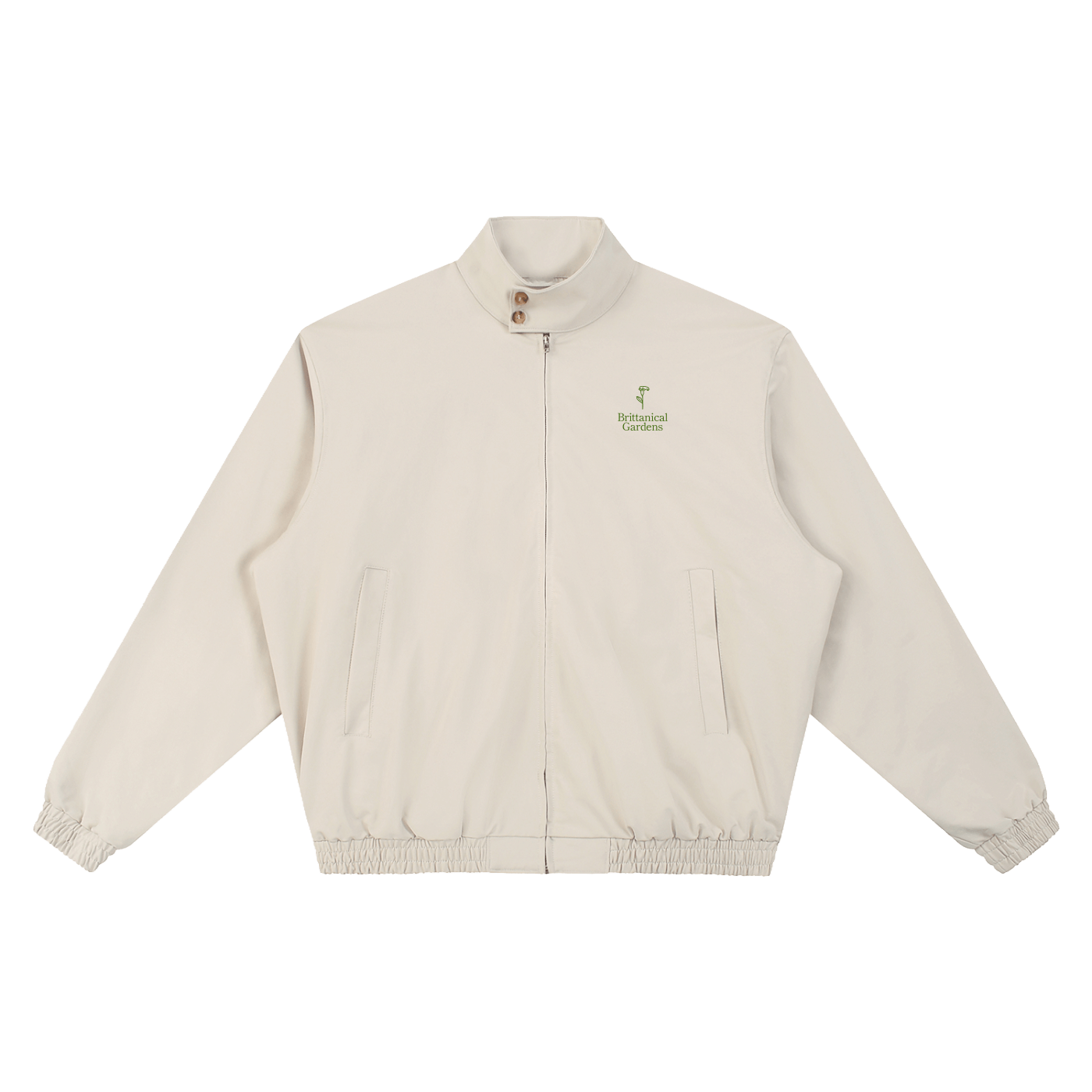 Button Collar Bomber Jacket