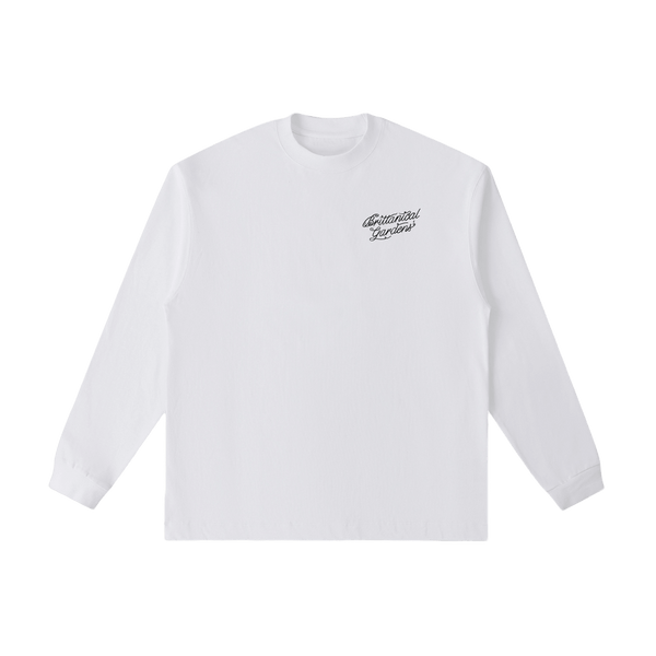 Talk Dirt to Me Long Sleeve Tee White