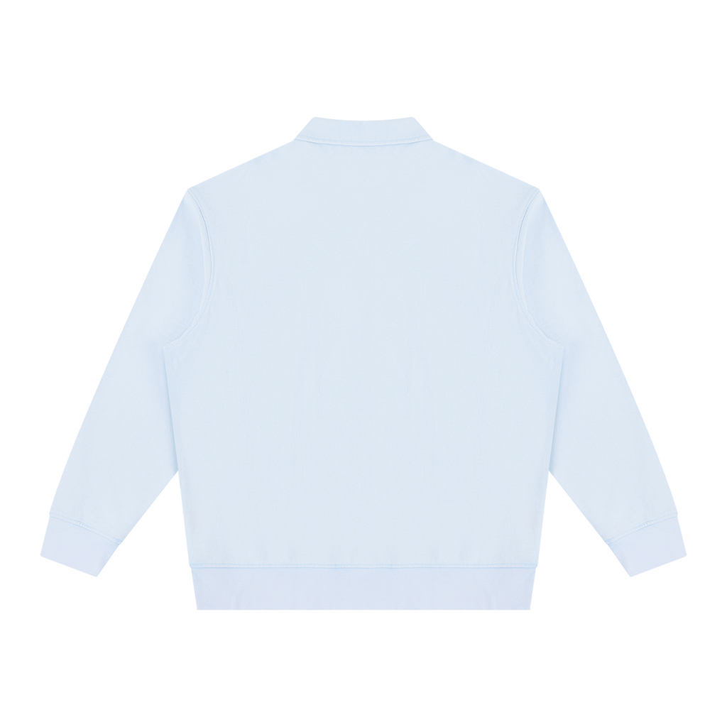 Vintage Wash Quarter-Zip Sweatshirt Sky Blue