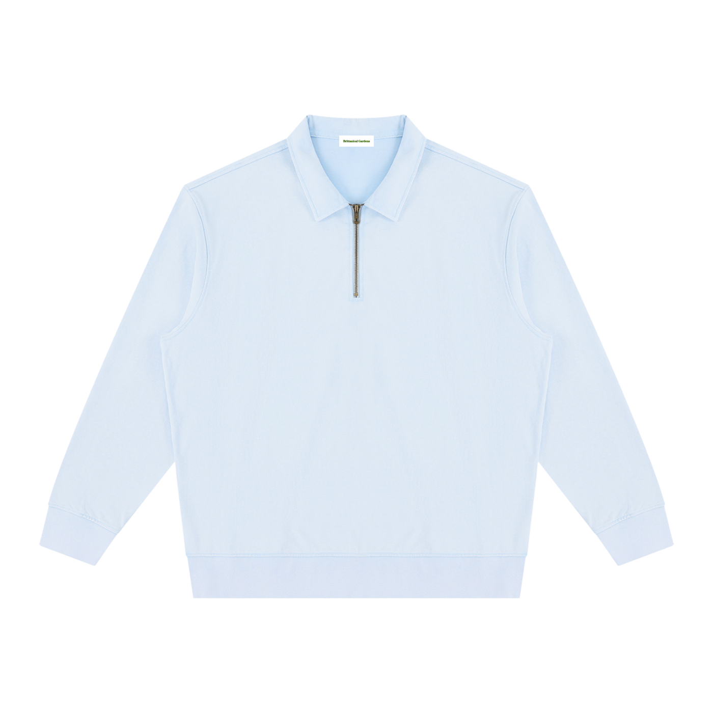Vintage Wash Quarter-Zip Sweatshirt Sky Blue
