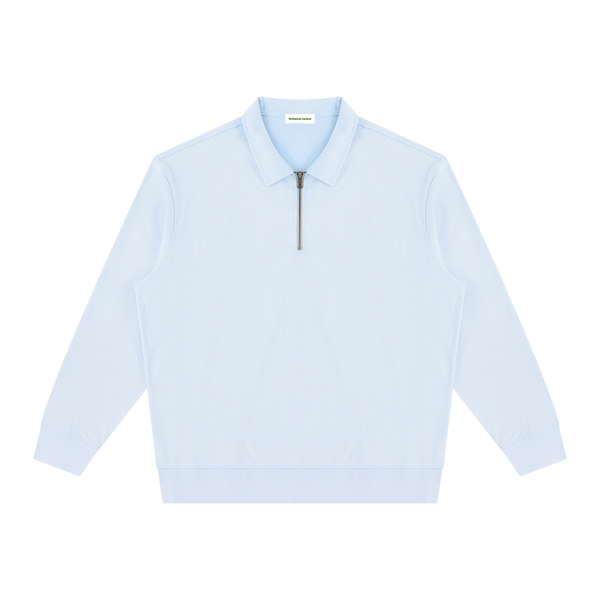 Vintage Wash Quarter-Zip Sweatshirt Sky Blue