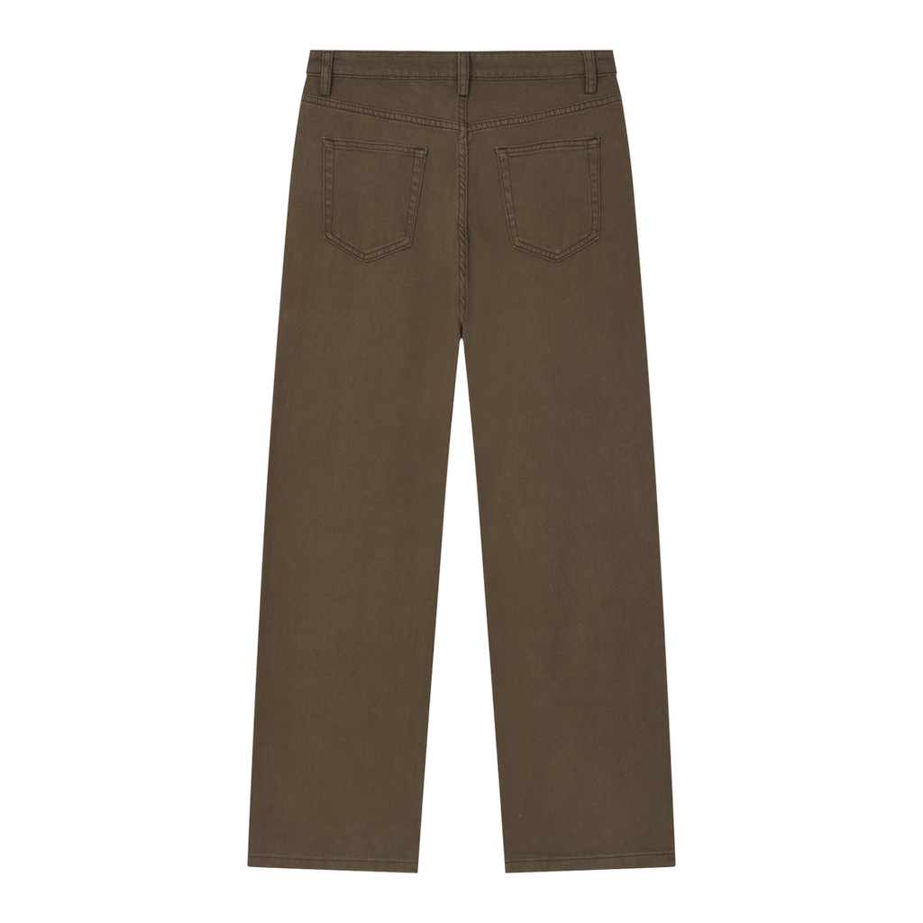 Vintage Wash Straight Jean Coffee