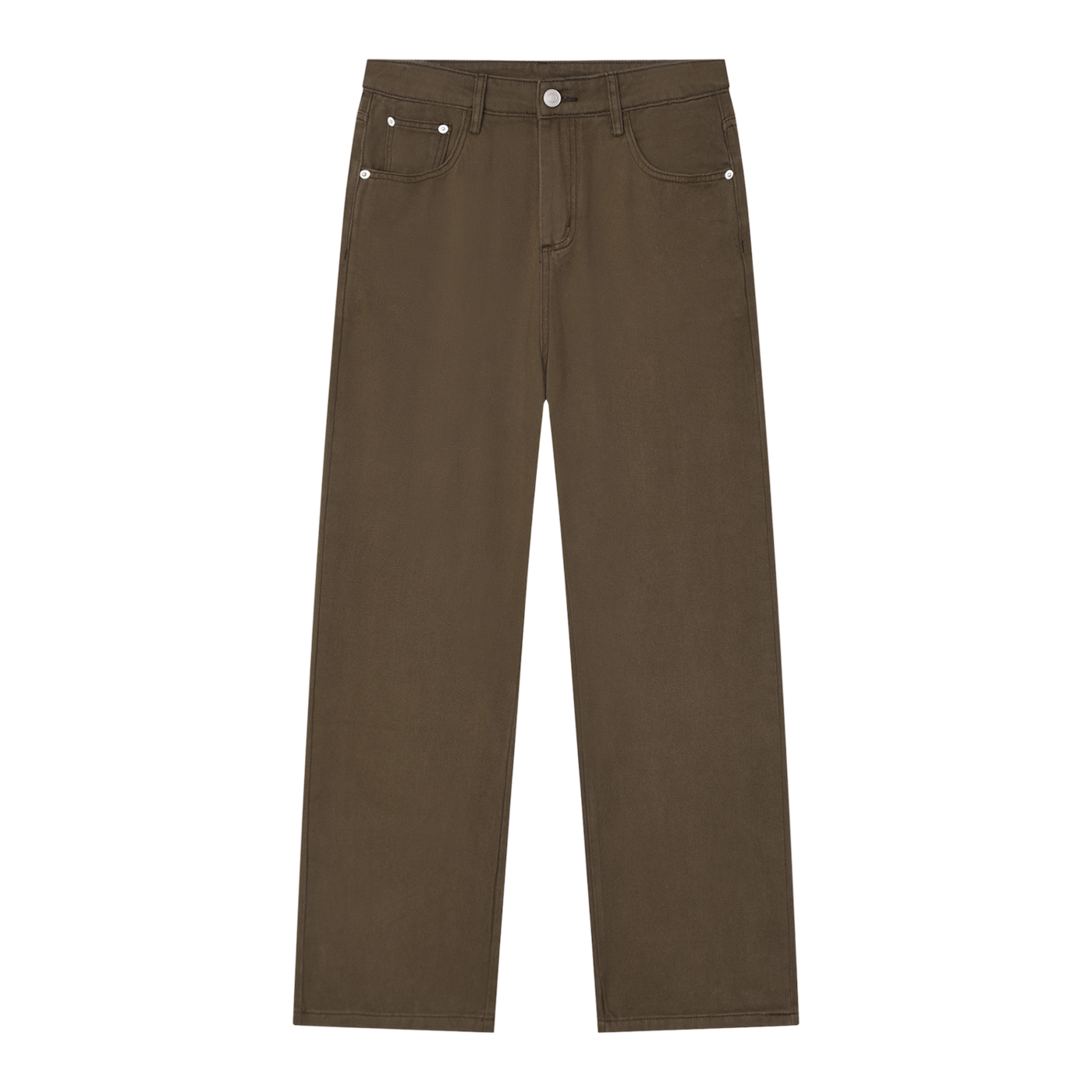 Vintage Wash Straight Jean Coffee