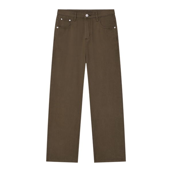 Vintage Wash Straight Jean Coffee