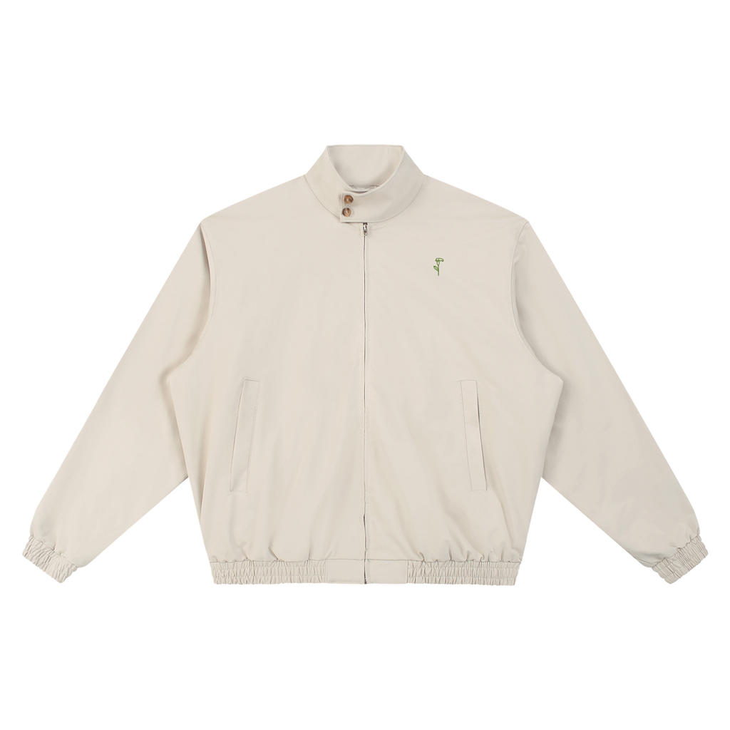 Button Collar Bomber Jacket