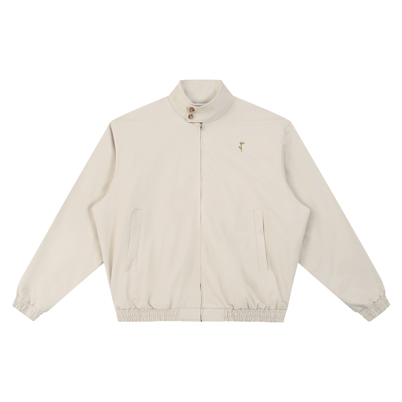 Button Collar Bomber Jacket