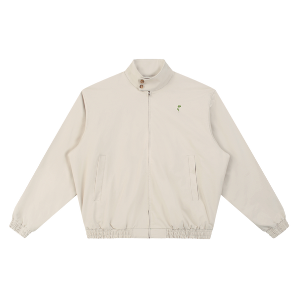 Button Collar Bomber Jacket